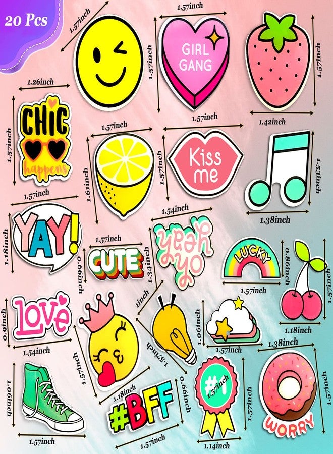Acxbbian Cute Lapel Pins,Set of 20 Acrylic Brooch Pin for Backpack Jewelry,Plastic Fruit Cartoon Brooch Pin, Decoration Lapel Pin,Badges Brooch Pins for DIY Crafts,Clothing Bags Jackets Accessories Supplies - Image 2