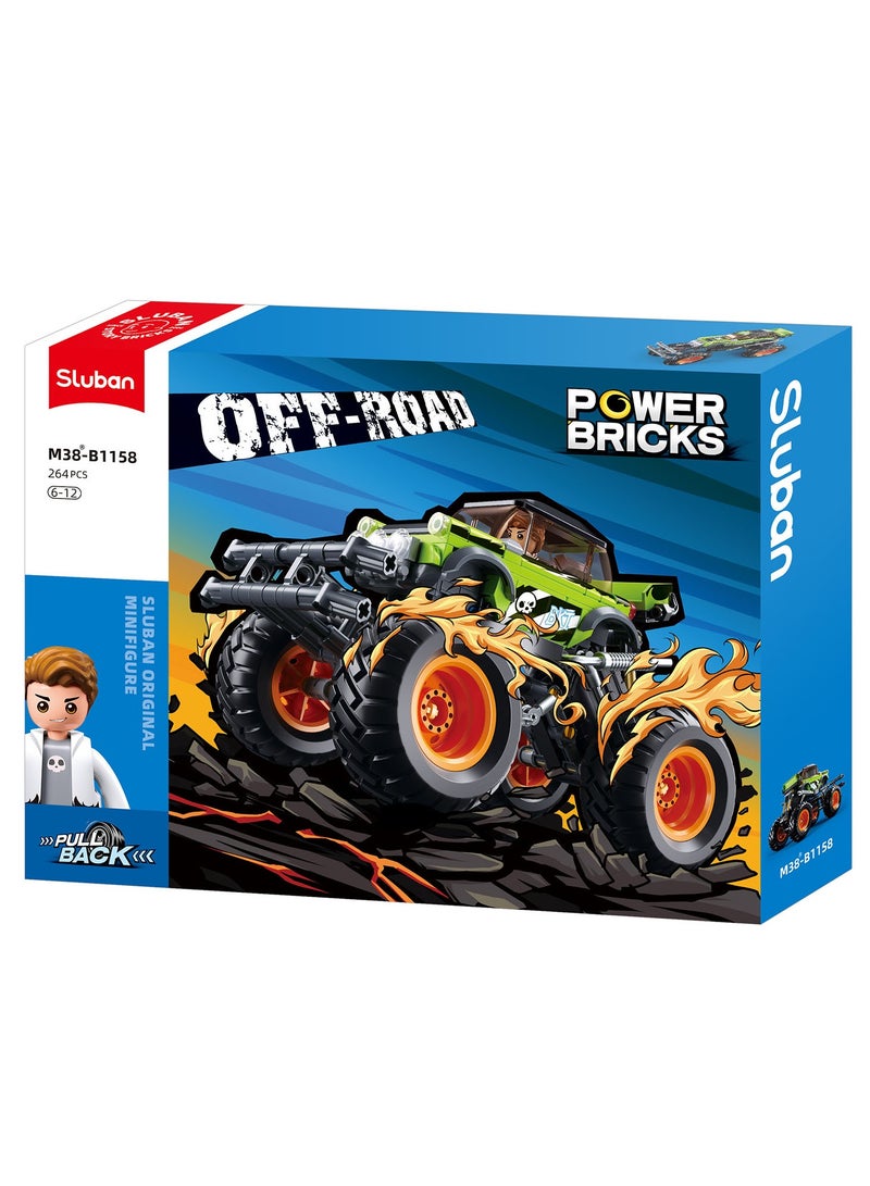 Sluban PowerBricks Pullback Off-road vehicle (264pcs) - Image 1