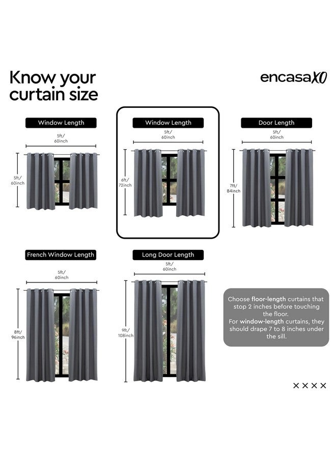 Encasa XO Encasa XO Window Curtain 6 ft Set of 2, Polyester Printed with Rod Pocket, Tie Back, Light-Filtering, Semi Sheer/Transparent Curtains- Kitchen, Bedroom, Living Room (140x183 cm), Dollar Cream - Image 5