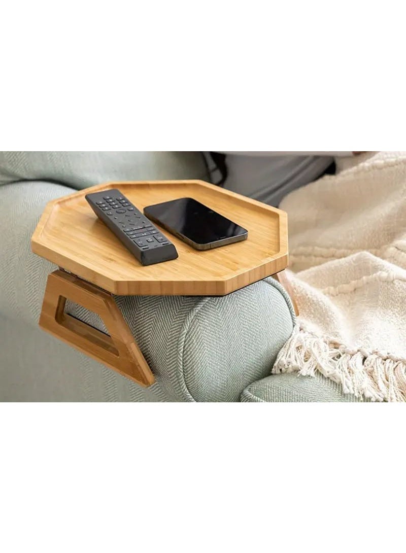 مسند يد للكنبة متعدد الاستخدامات – حامل أكواب ومنظم ريموت – تصميم عملي للمنزل - Image 3