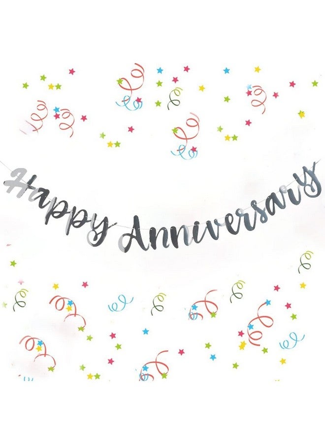 بارتي بروبس لافتة ذكرى سنوية سعيدة من Party Propz - عبوة من لافتة زينة ذكرى سنوية سعيدة/لافتة ذكرى سنوية/عناصر زينة ذكرى سنوية - Image 1