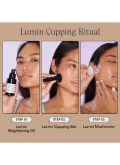 Wildling WILDLING Lumin Cupping Set I Facial Cupping Tools to Decrease Puffiness, Increase Collagen Production, Sculpt Cheeks + Chin, Detox + Clear Breakouts  - Image 5