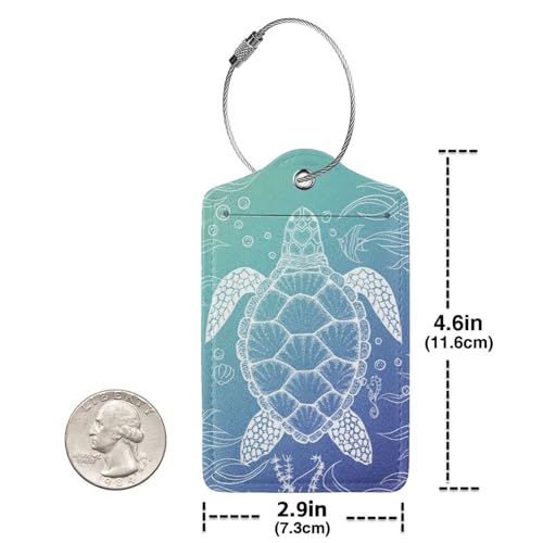 Vridoyt Ocean Sea Turtle Luggage Cover Washable Suitcase Protector Turtle Theme Party Luggage Tag Travel Birthday Gifts For Men Women L 2628 Inch Luggage - Image 3