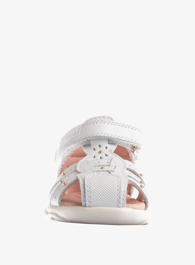 Pablosky Girls Embellished Sandal Booties with Hook and Loop Closure