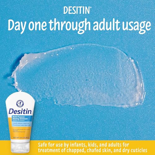 Desitin Skin Protectant and Diaper Rash Ointment Multi-Purpose With Vitamins A & D, Travel Size, 3.5. Oz Tube - Image 3