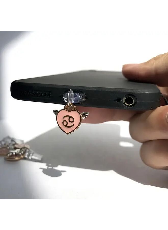 Crab Angel Wings Phone Charm Dust Plug For Type C Charging Port - Image 1