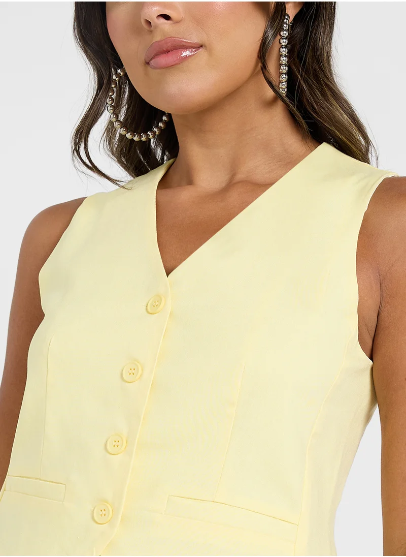 Ginger Button Down Vest
