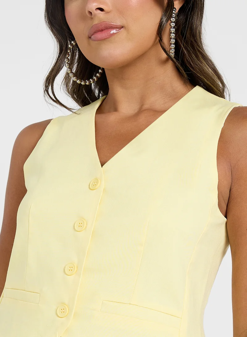 Ginger Button Down Vest