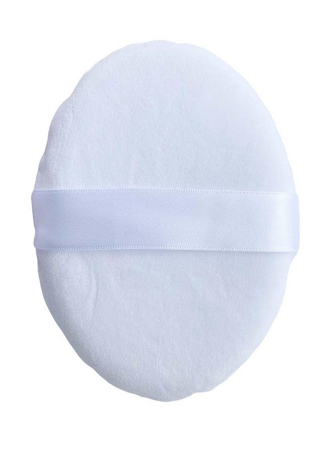 COSHINE Jumbo Pure Cotton Powder Puff, 5 INCH (13cm) Body Powder Puff Applicator For Loose Mineral Powder Body Powder Cosmetic Foundation Sponges, White(1 piece) - Image 1