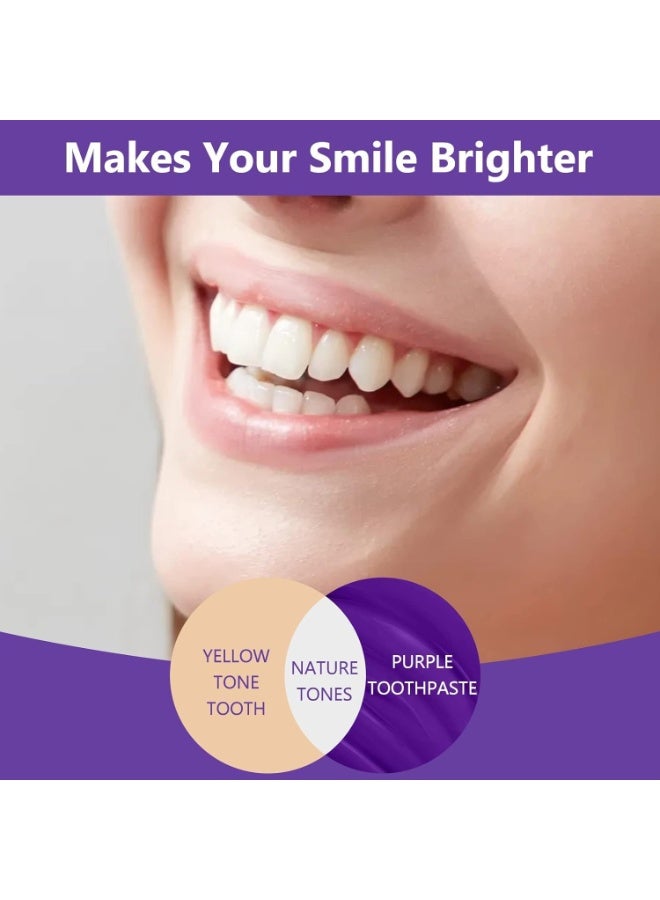 هاي سمايل جل تبييض الأسنان البنفسجي من سمايل كيت، معجون أسنان بنفسجي لإزالة بقع الأسنان، تلميع الأسنان، تحسين صحة اللثة ونَفَس منعش - Image 4