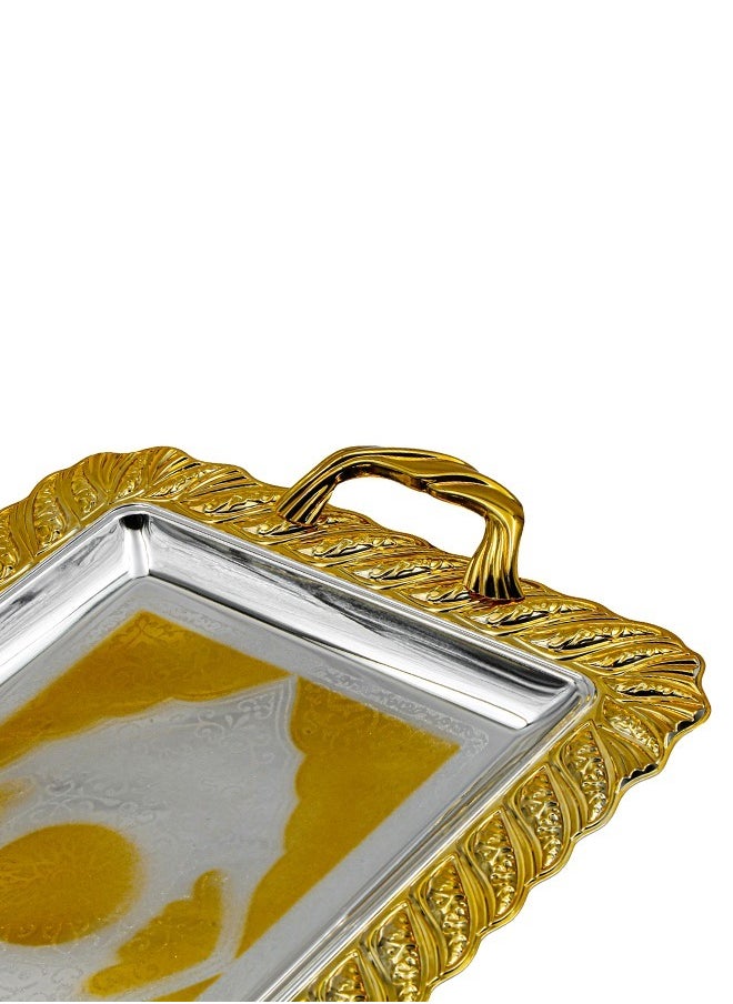 BASURRAH 3 Pieces Steel Serving Tray Set  - Image 3