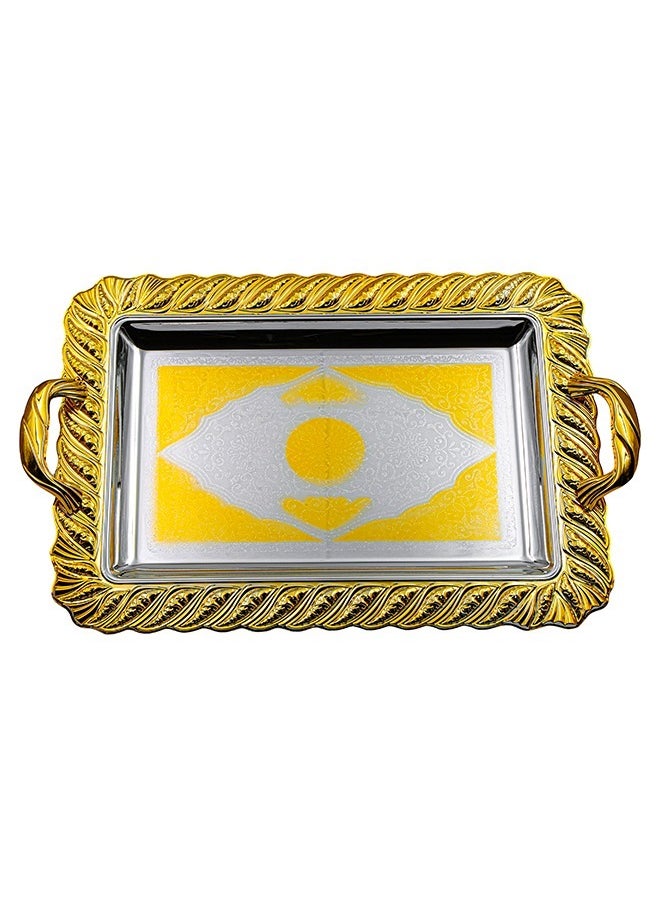BASURRAH 3 Pieces Steel Serving Tray Set  - Image 2