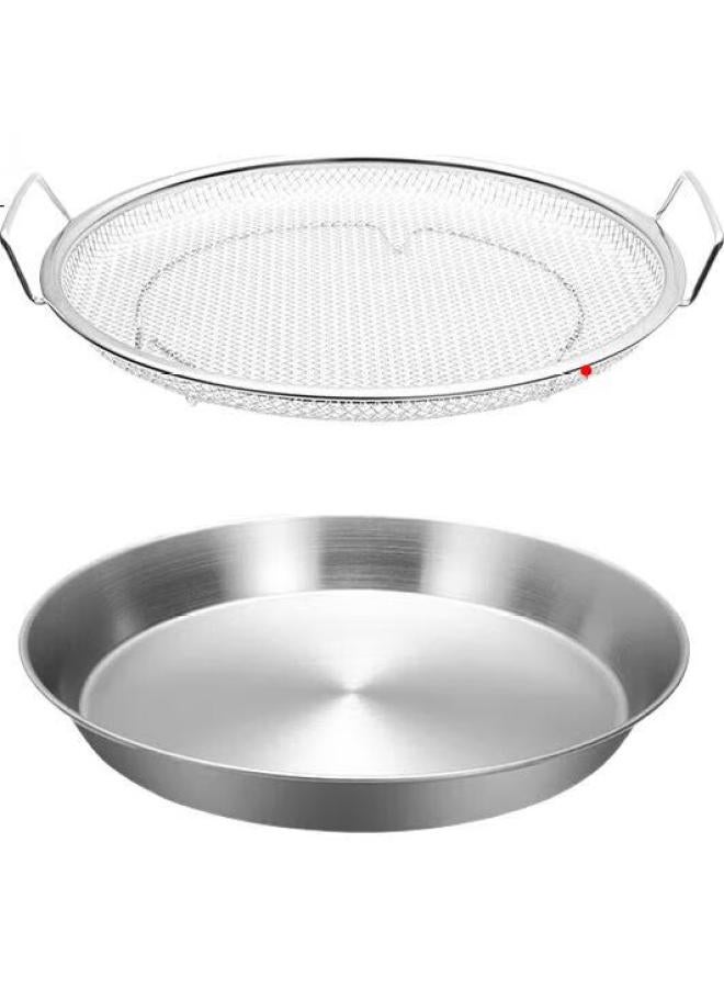MAX COOK (Maxcook) 304 Stainless Steel Strainer Skimmer, Oil Strainer For Frying, Draining Mesh, 22Cm With Tray Mccu3439 - Image 3