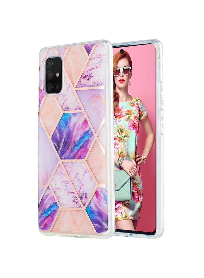 erorex Case For Samsung Galaxy A71 5G 3D Electroplating Marble Pattern TPU Protective Case - Image 1