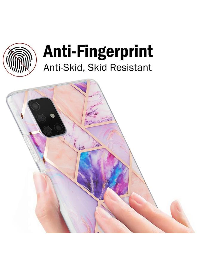 erorex Case For Samsung Galaxy A71 5G 3D Electroplating Marble Pattern TPU Protective Case - Image 5