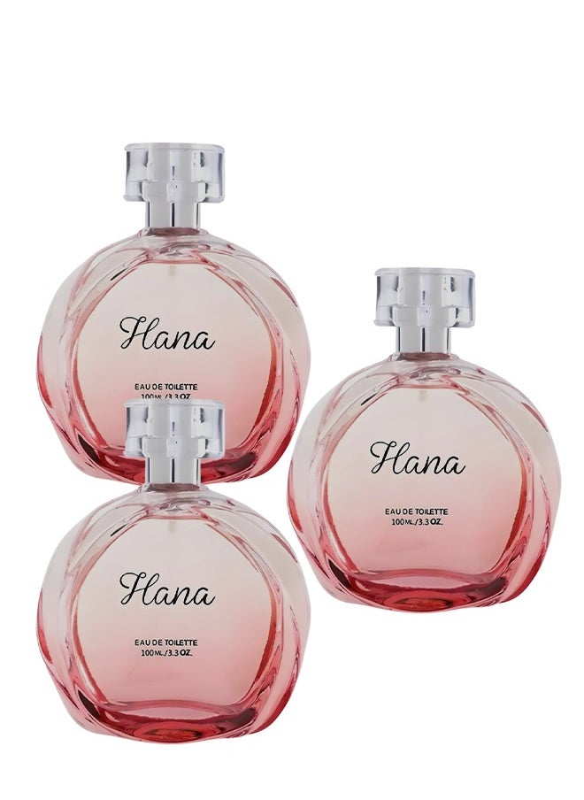 hana 3 Pieces Hana Perfume For Women 100ml EDT  - Image 1