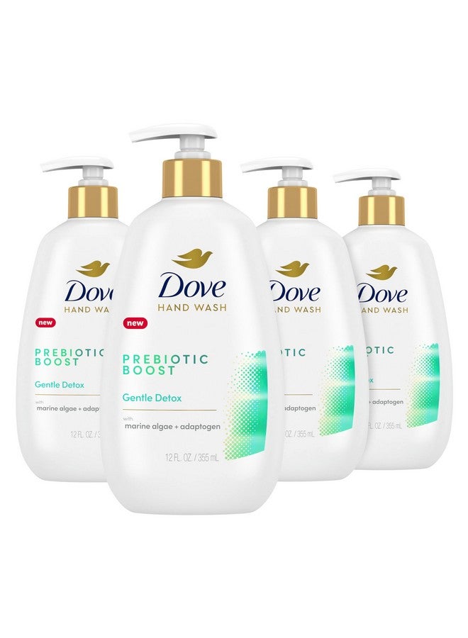 Dove Prebiotic Boost Hand Wash Gentle Detox 4 Count for Lasting Softness, with Marine Algae & Adaptogen, 12 oz - Image 1
