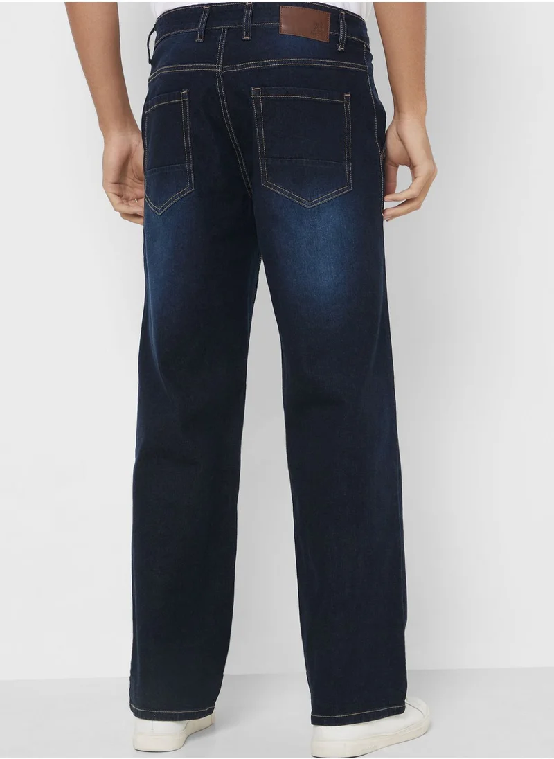 سفنتي فايف Mens Basic Baggy Jeans