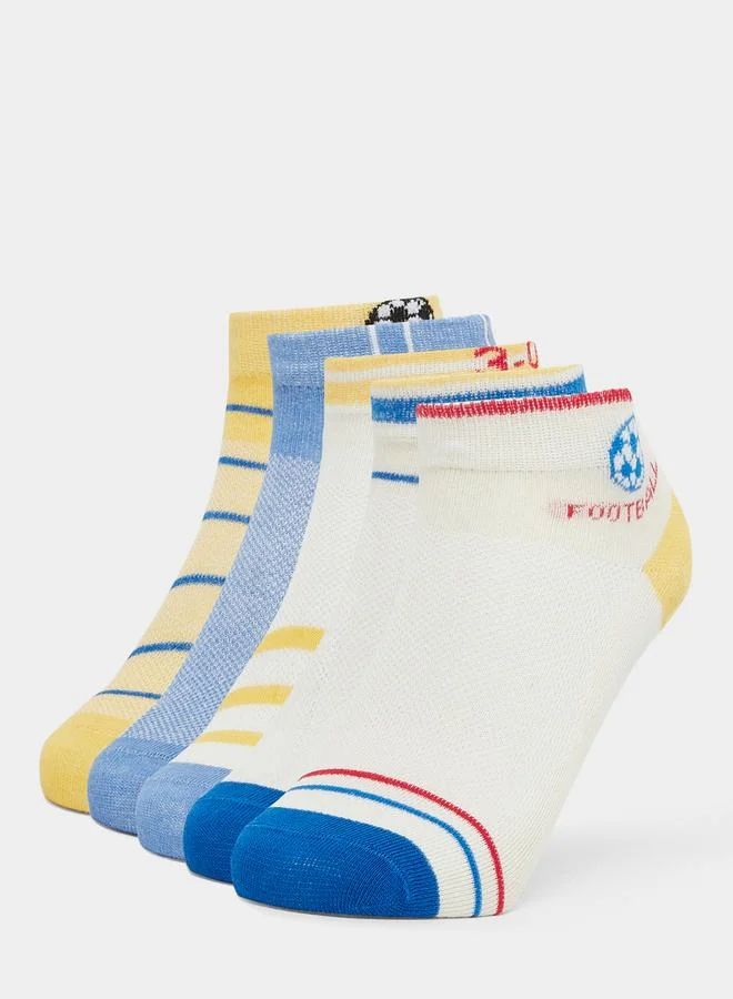 Styli Pack of 5 - Kids Football Ankle Socks