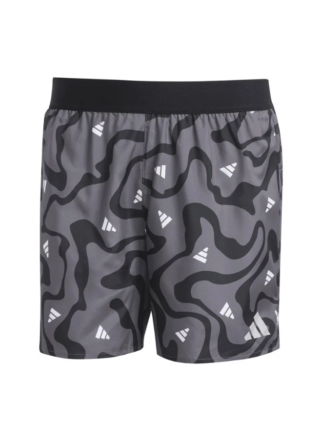 اديداس اوريجينالز adidas RUN IT BL SHO M Black Running SHORTS for Men - XS5"