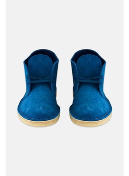 clarks Men Desert Lace Up Boots, Teal Blue  - Image 3