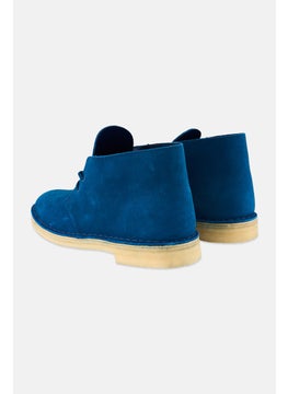 clarks Men Desert Lace Up Boots, Teal Blue  - Image 2