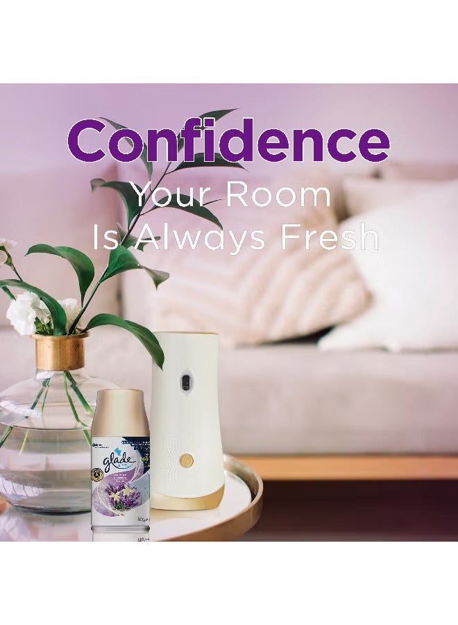 جليد طقم عبوة بدء التشغيل قابلة لإعادة التعبئة برائحة اللافندر والفانيليا وحامل أوتوماتيكي للبخاخ 269ملليلتر - Image 2