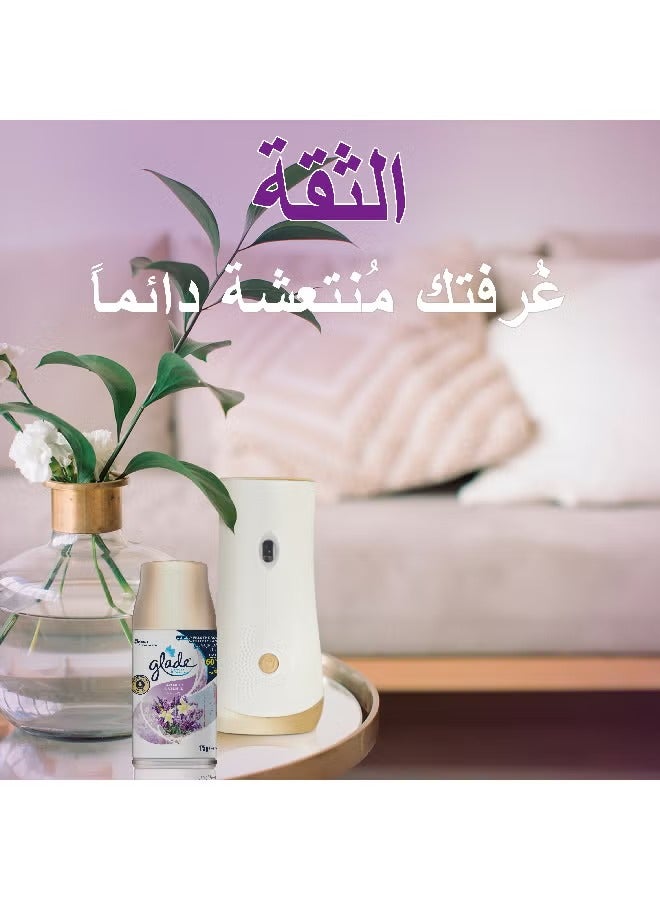 جليد طقم عبوة بدء التشغيل قابلة لإعادة التعبئة برائحة اللافندر والفانيليا وحامل أوتوماتيكي للبخاخ 269ملليلتر - Image 3