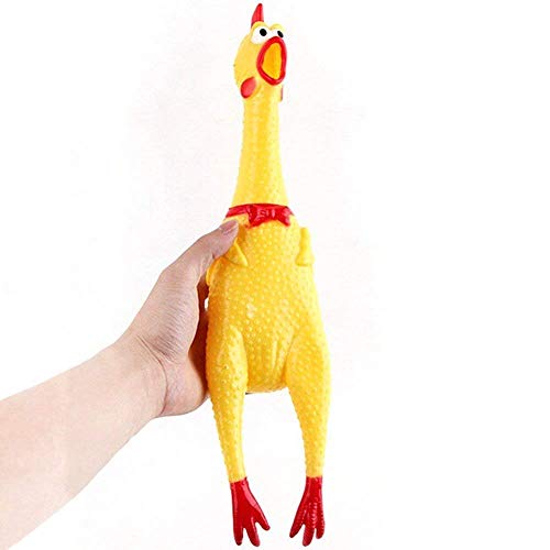 Sage Square Hilarious 32cm Squeaking Screaming Chicken Toy for Kids, Silly Squeezing & Squawking Novelty Gift Idea � Vibrant Colors & Wacky Design - Image 1