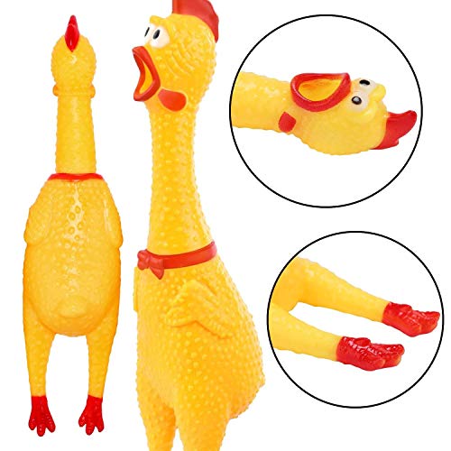Sage Square Hilarious 32cm Squeaking Screaming Chicken Toy for Kids, Silly Squeezing & Squawking Novelty Gift Idea � Vibrant Colors & Wacky Design - Image 5