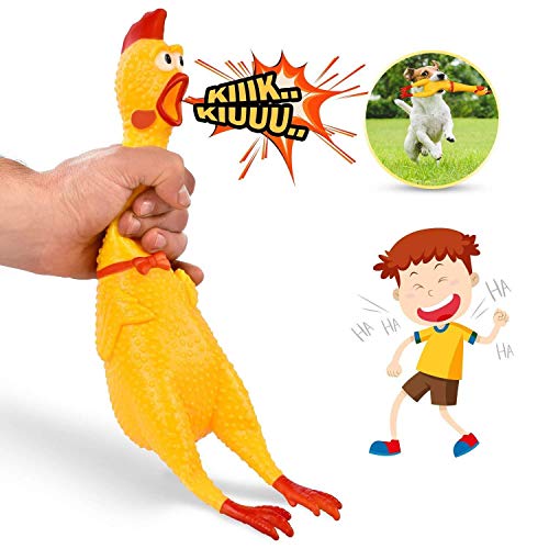 Sage Square Hilarious 32cm Squeaking Screaming Chicken Toy for Kids, Silly Squeezing & Squawking Novelty Gift Idea � Vibrant Colors & Wacky Design - Image 4