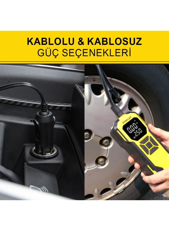 Stanley - FatMax منفاخ هواء لاسلكي SXIF0101 - ضغط حتى 10 بار ببطارية 12 فولت ، جاهز أينما كنت! - Image 4