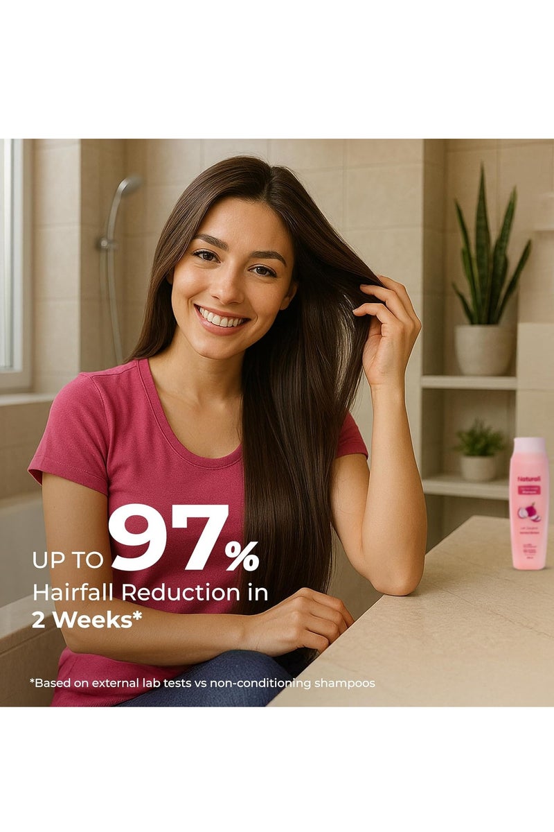 طبيعي شامبو لمنع تساقط الشعر بالبصل الأحمر والبهرنجراج | يتحكم في تساقط الشعر | شامبو خالٍ من البارابين والكبريتات | شامبو لمنع تساقط الشعر للرجال والنساء | 200 مل - Image 3