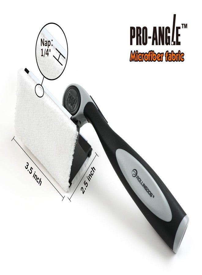 ROLLINGDOG 2.5" Paint Edger - Paint Pad for Corner with Adjustable Handle Angle to 5 Position, for Edge Painting and Triming - Image 2