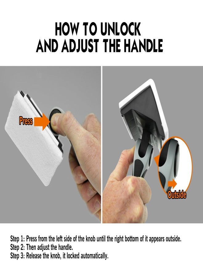 ROLLINGDOG 2.5" Paint Edger - Paint Pad for Corner with Adjustable Handle Angle to 5 Position, for Edge Painting and Triming - Image 3