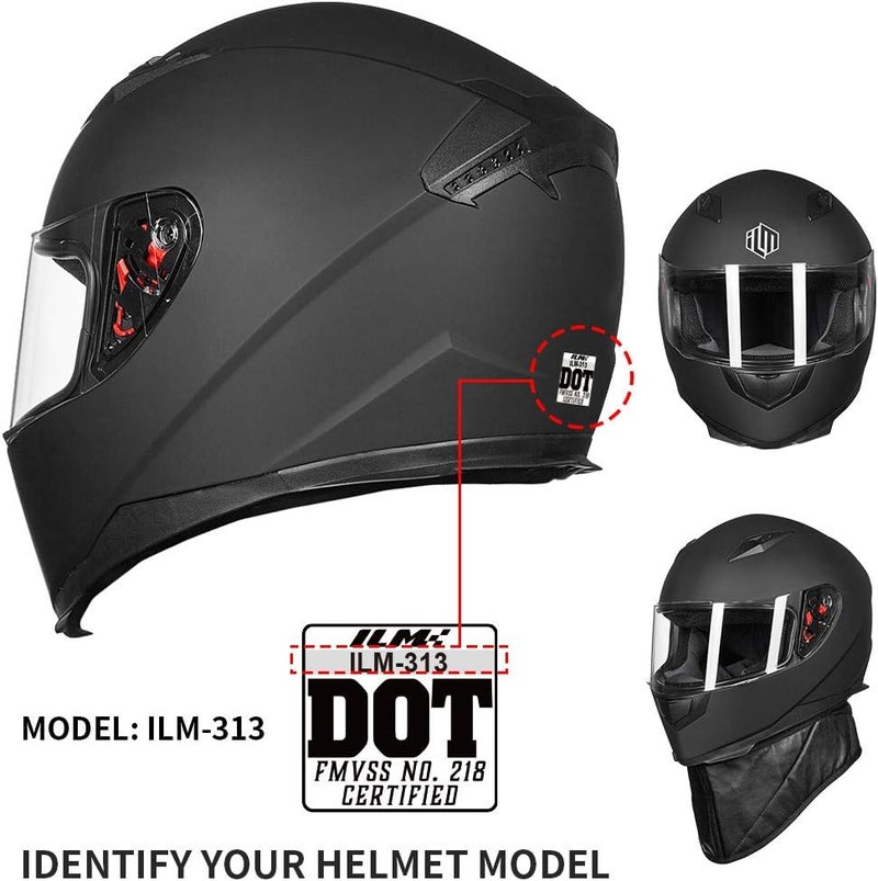 ILM Anti-Fog Visor for Model 313 and 317 Full Face Helmet (Visor, Anti Fog Clear) - Image 4