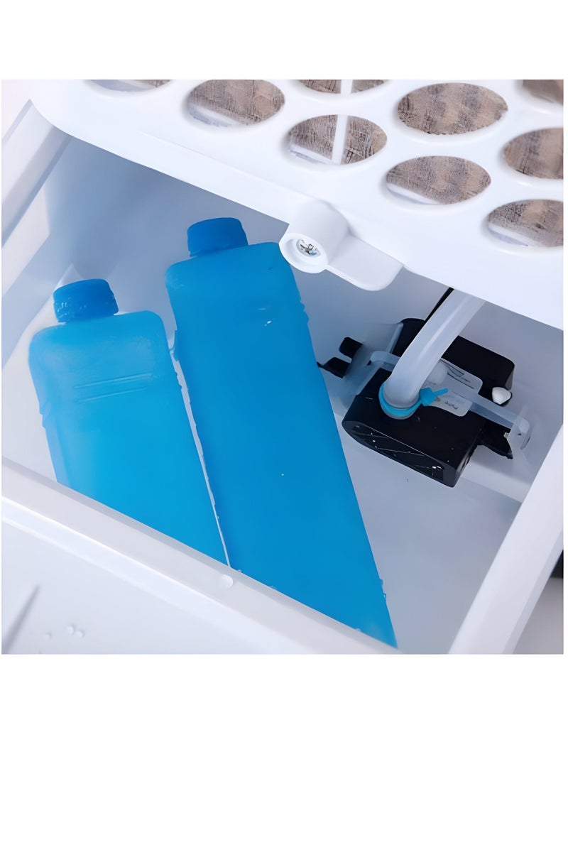 Denx Portable air conditioner with 80W power and 4L capacity, with 3 different speeds for cooling and humidifying the air. - Image 5