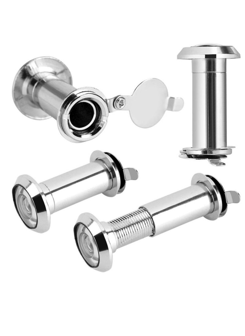 Door Viewer Peephole, 220-degree Peephole for Front Door, with Heavy Duty Peephole for Front Door Rotating Privacy Cover for Home Office Hotel (2 Pack) - Image 3