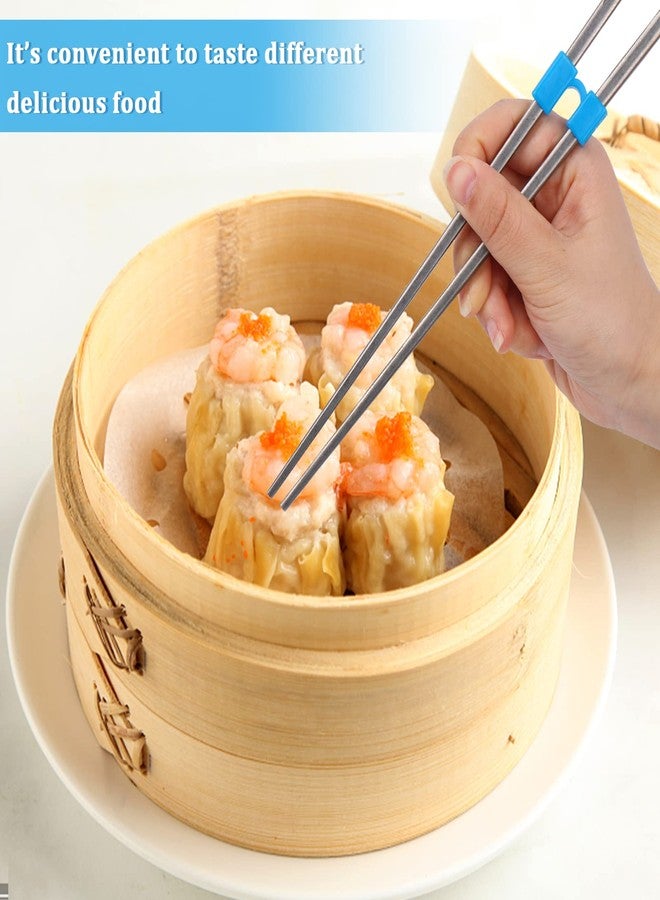 Beupy 30 Pieces Chopstick Helper Training Kit Chopsticks Connector Reusable Plastic Training Chopstick Helper for Many Age Beginner Trainer or Learner - Image 4