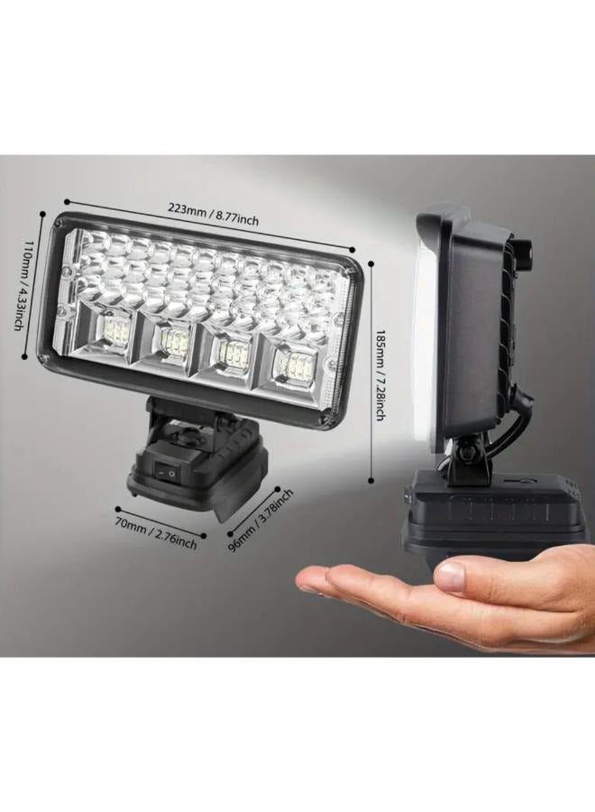 21V Multi-Functional Rechargeable Portable Flood Light for Camping and Outdoor Activities - Image 2