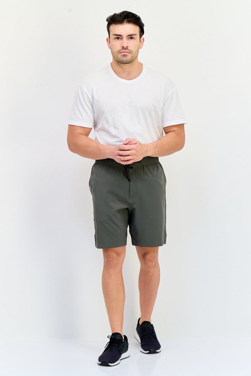 SKECHERS Men Sportswear Fit Outdoor Shorts, Olive - Image 4