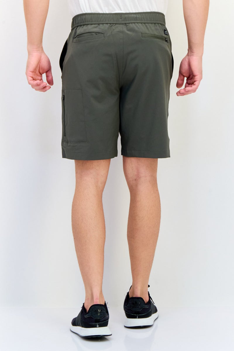 SKECHERS Men Sportswear Fit Outdoor Shorts, Olive - Image 3