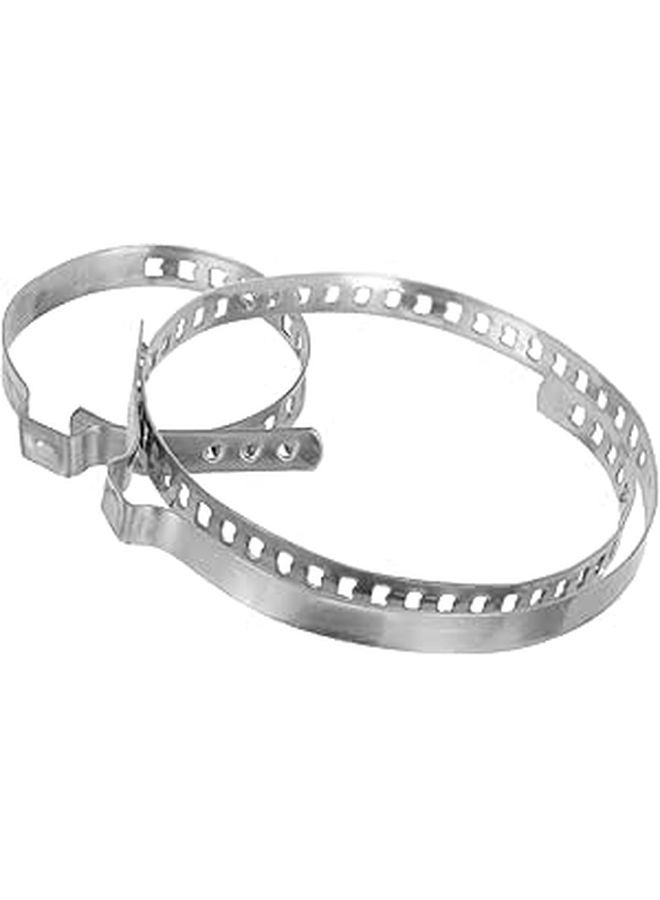 Universal Adjustable Stainless Steel Shaft Joint Clamps 2pcs Set for Drive Shaft Boot Repair - Image 1