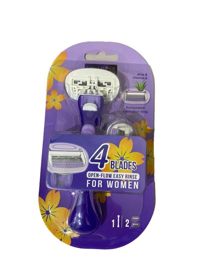 لينا روز مكينة حلاقة ليناروز ميني ترفل بصبار 4 شفرات - Image 1