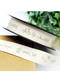 Cotton ribbon, sweet life, 2 cm 20 meters