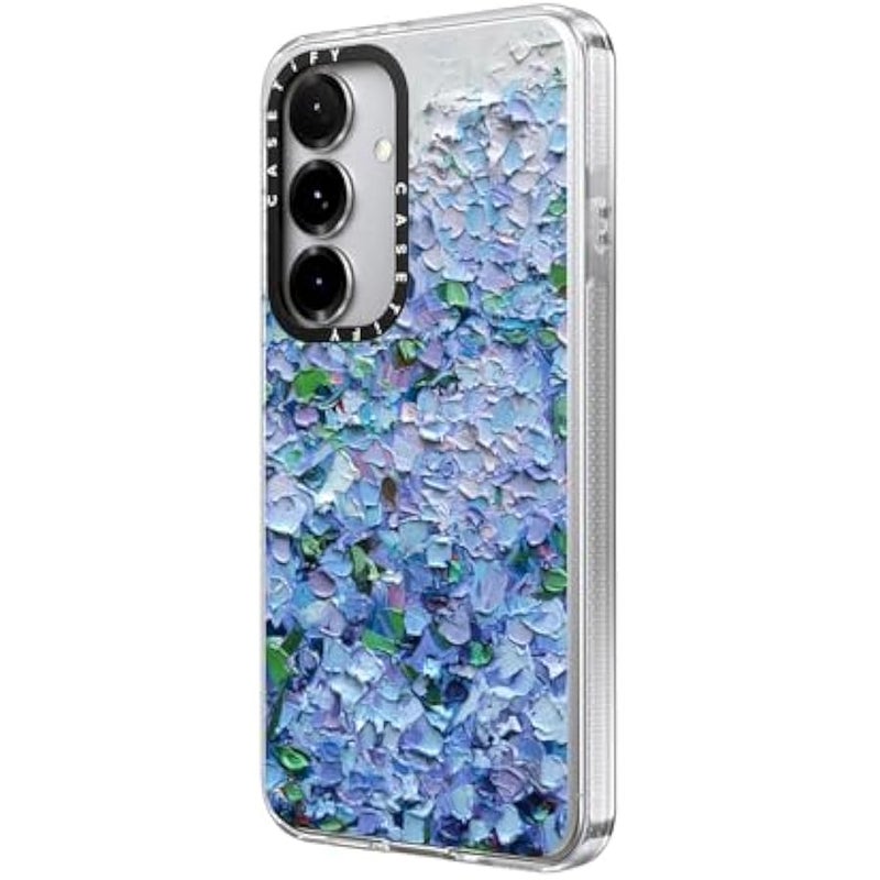 Casetify Magnetic Clear Galaxy S25 Case 【Compatible with Magsafe】 - Nantucket Blue Hydrangeas - Image 5