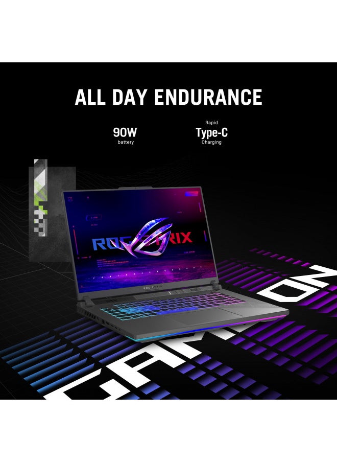 ASUS - ASUS ROG Strix G16 (2024) Gaming Laptop, 16 Nebula Display 16:10 QHD 240Hz, GeForce RTX 4060, Intel® Core i9-14900HX, 16GB DDR5-5600, 1TB PCIe SSD, Wi-Fi 6E, Windows 11, G614JVR-ES94 - Image 1