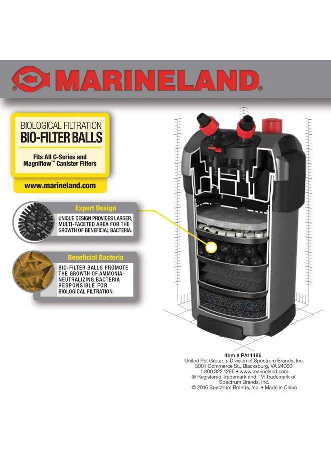 مارين لاند كرات مارينلاند للترشيح الحيوي، 90 كرة، تدعم الترشيح البيولوجي لأحواض السمك، مقاسات S وT وX، تناسب جميع فلاتر السلسلة C وMagniflow Canister - Image 2