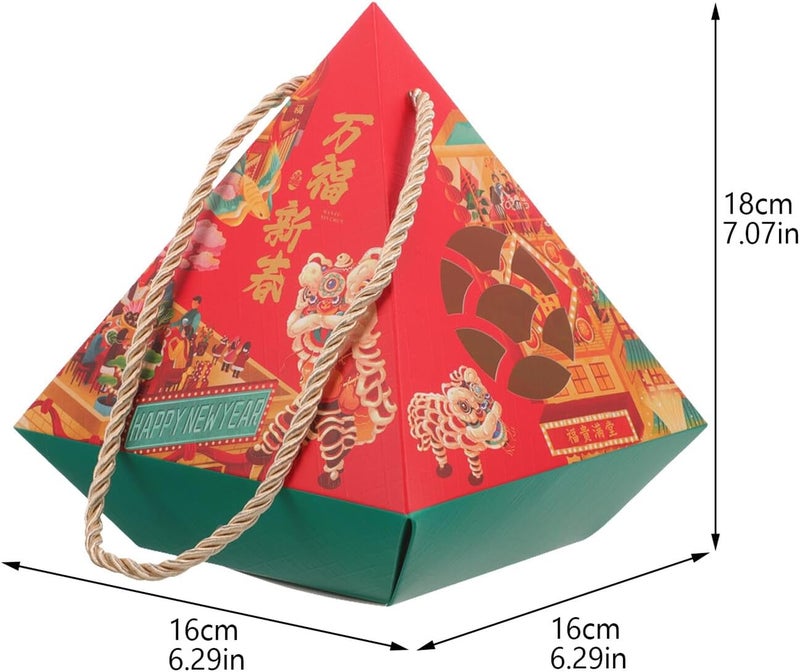 NUSITOU New Year Candy Packing Boxes 4pcs Set Cardboard Treat Boxes for Chinese New Year Party Favors Holiday Presents Packaging - Image 2