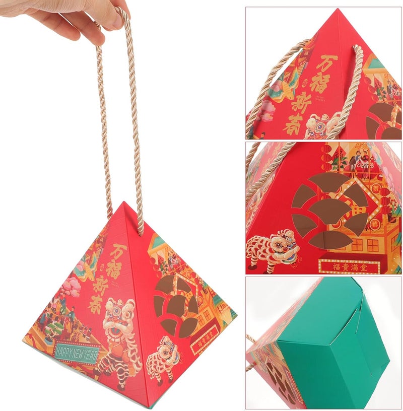 NUSITOU New Year Candy Packing Boxes 4pcs Set Cardboard Treat Boxes for Chinese New Year Party Favors Holiday Presents Packaging - Image 3